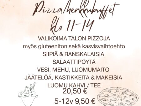 Pizza/herkkubuffet